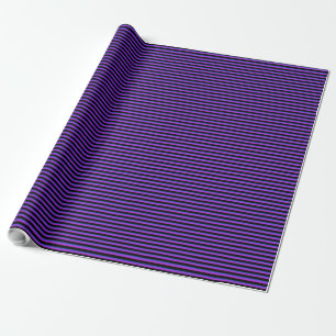 Papel De Regalo Bandas negras y azules y púrpura
