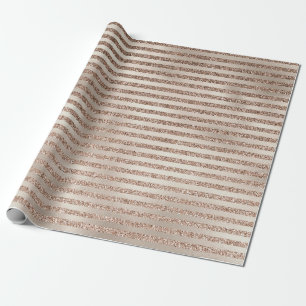 Papel De Regalo Bandas Ombre Purpurina Gold