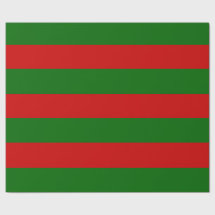 Papel De Regalo Bandas rojas y verdes