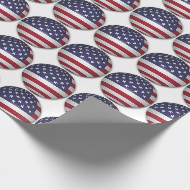PAPEL DE REGALO BANDERA AMERICANA (Esquina)