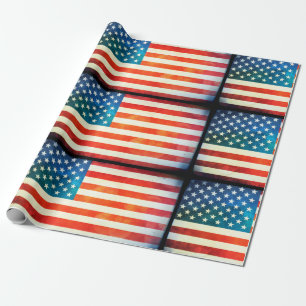 Papel De Regalo Bandera americana