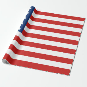 Papel De Regalo Bandera Americana