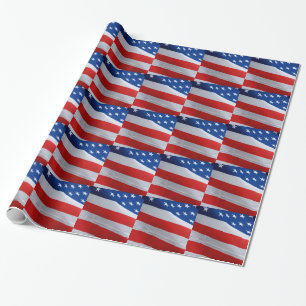 Papel De Regalo Bandera americana, abrigo de regalo