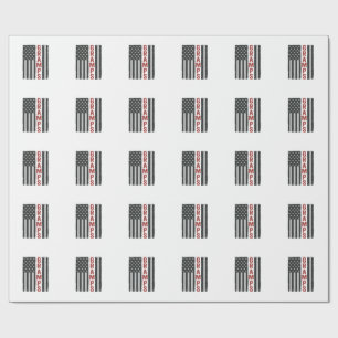 Papel De Regalo Bandera Americana de Abuelo Vintage Vector Patriót