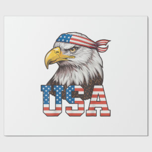 Papel De Regalo Bandera Americana De EE. UU. Hombres Mujeres Niños