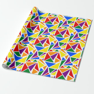 Papel De Regalo Bandera arcoiris colorida abstracta clásica LGBTQ