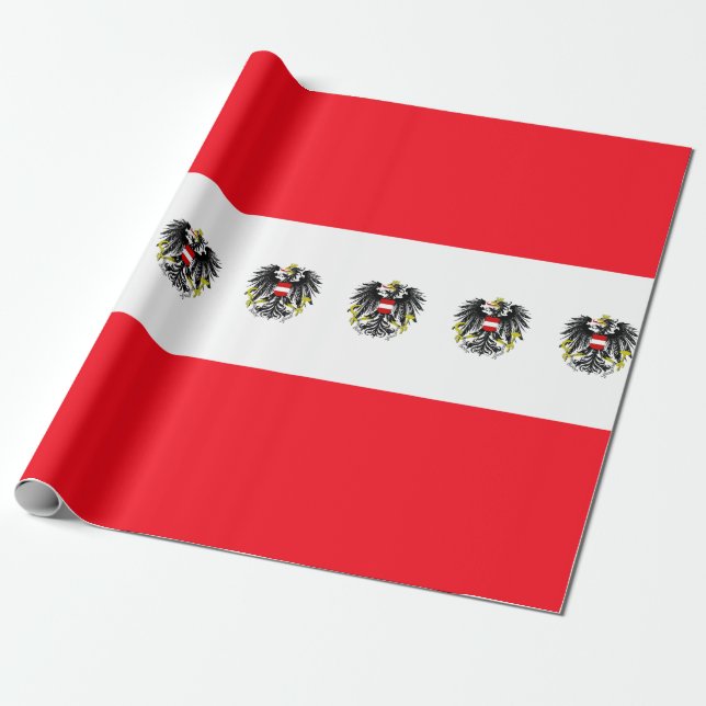 Papel De Regalo Bandera austríaca (Desenrollado)
