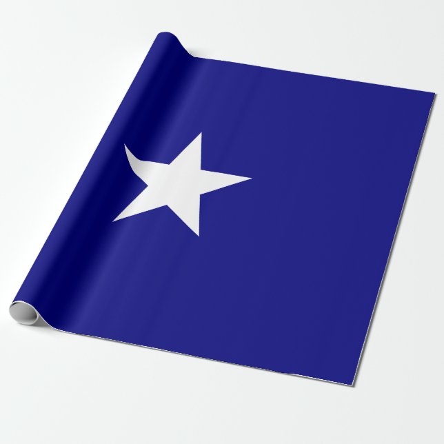 Papel De Regalo Bandera azul Bonnie (Desenrollado)