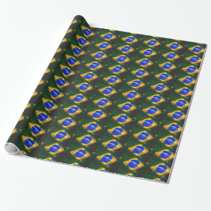 Papel De Regalo Bandera brasilera BR