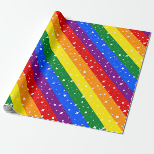 Papel De Regalo Bandera brillante del arco iris