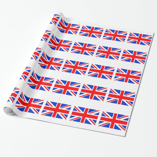 Papel De Regalo Bandera británica (Desenrollado)
