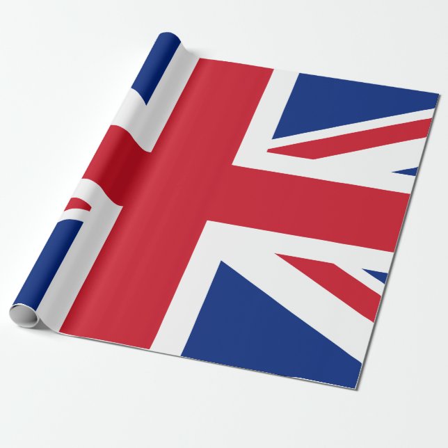 Papel De Regalo Bandera británica Union del Reino Unido (Desenrollado)