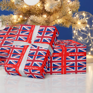 Papel De Regalo Bandera británica, Unión Jack y Reino Unido/deport