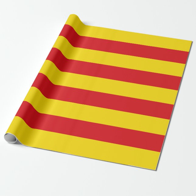Papel De Regalo Bandera catalana (Desenrollado)