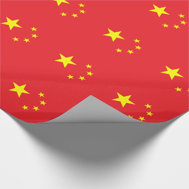 Papel De Regalo Bandera china (Esquina)