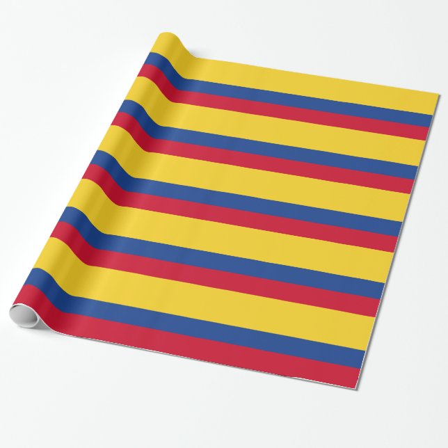 Papel De Regalo Bandera colombiana (Desenrollado)