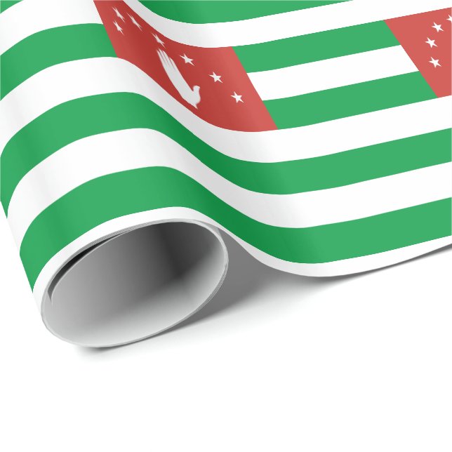 Papel De Regalo Bandera de Abjasia Patriótica (Esquina del rollo)