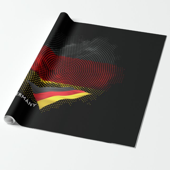 Papel De Regalo bandera de Alemania (Desenrollado)