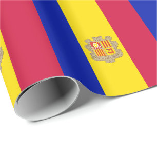 Papel De Regalo Bandera de Andorra Patriótica