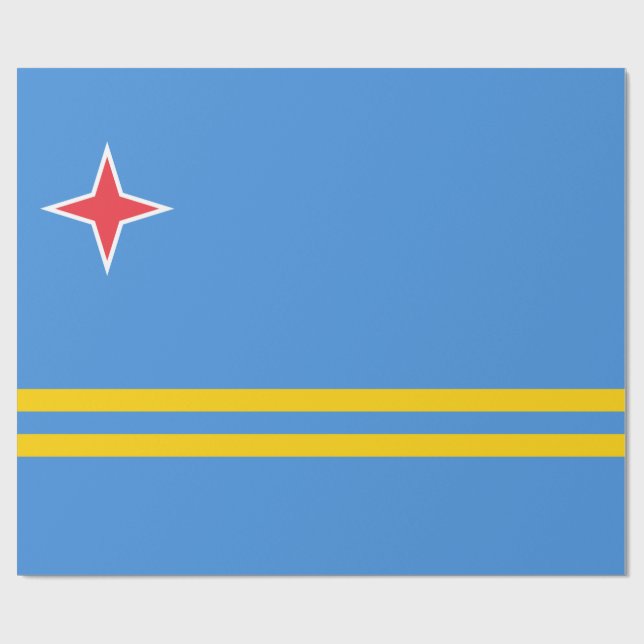 Papel De Regalo Bandera de Aruba (Superficie plana)