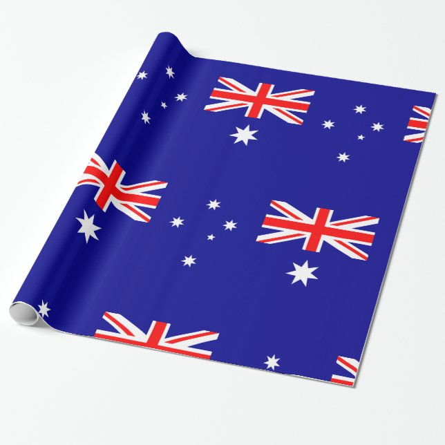 Papel De Regalo Bandera de Australia (Desenrollado)