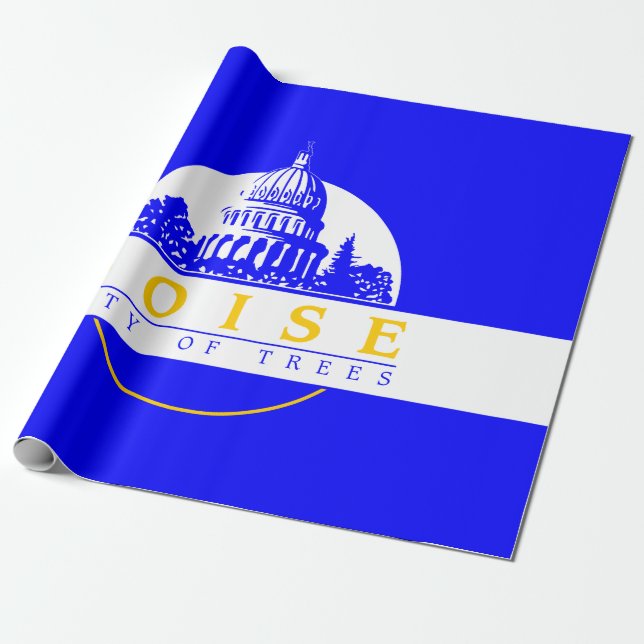 Papel De Regalo Bandera de Boise (ciudad de Idaho) (Desenrollado)