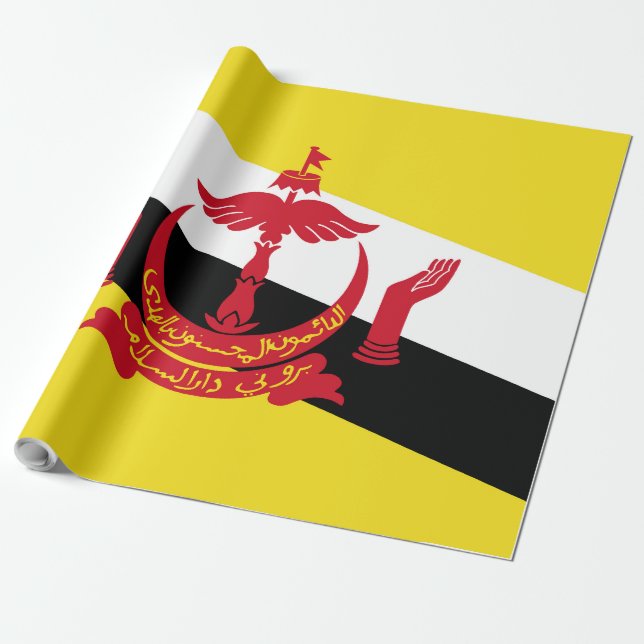 Papel De Regalo Bandera de Brunei (Desenrollado)