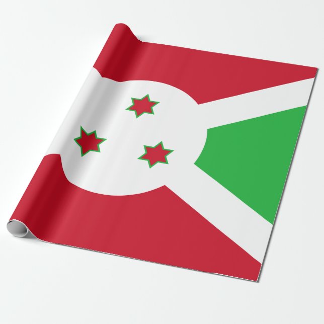 Papel De Regalo Bandera de Burundi (Desenrollado)