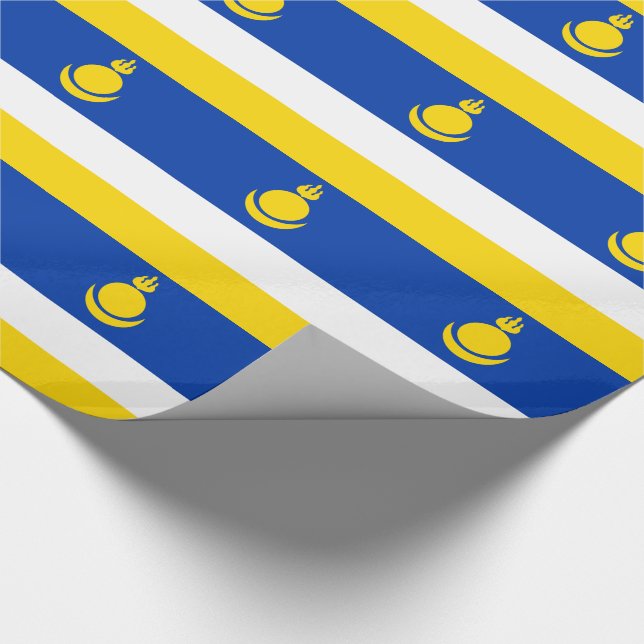 Papel De Regalo Bandera de Buryatia Patriótica (Esquina)