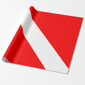 Papel De Regalo Bandera de buzo Bandera de buceo Buzo abajo