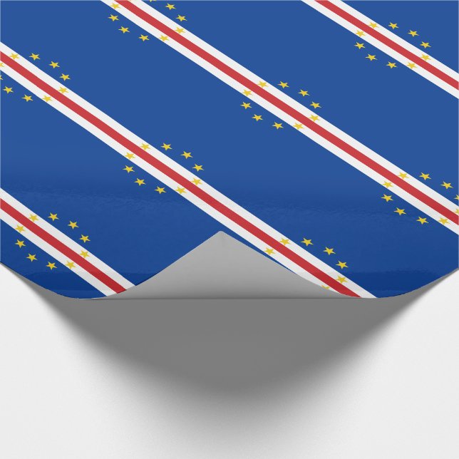 Papel De Regalo Bandera de Cabo Verde (Esquina)
