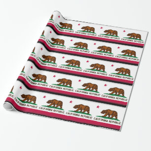 Papel De Regalo Bandera de California