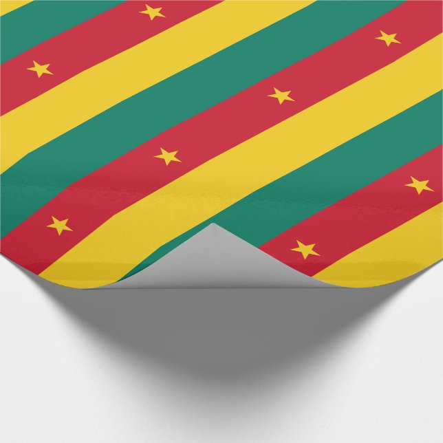 Papel De Regalo Bandera de Camerún Patriótico (Esquina)