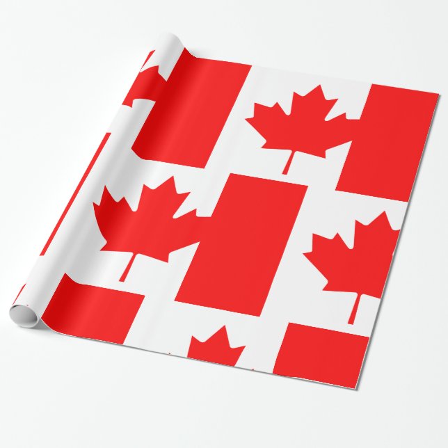 Papel De Regalo Bandera de Canadá (Desenrollado)