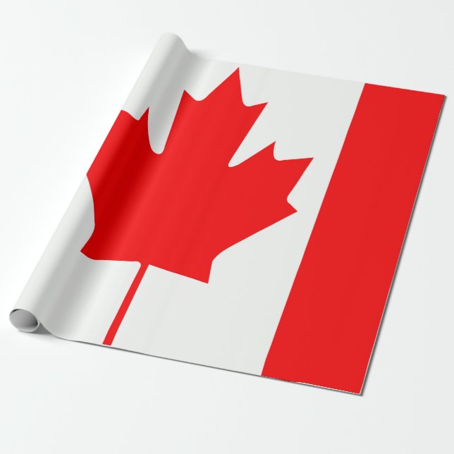 Papel De Regalo Bandera de Canadá (Desenrollado)