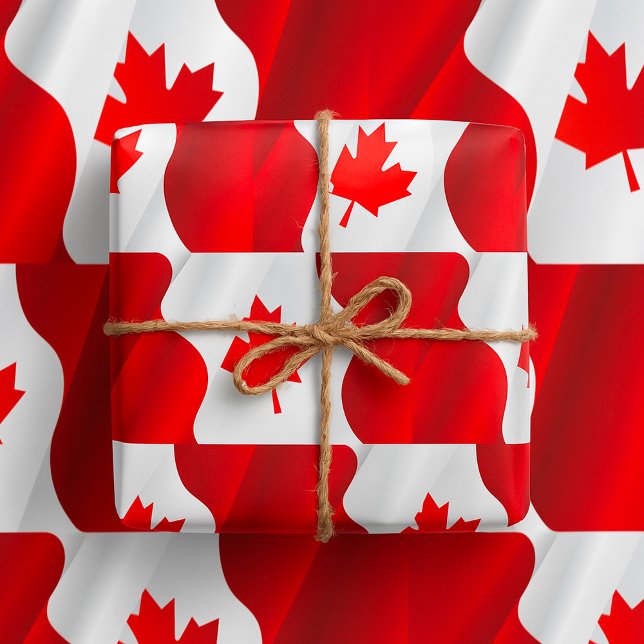 Papel De Regalo Bandera de Canadá de hojas de maíz (Subido por el creador)
