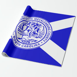 Papel De Regalo Bandera de Charlotte (Carolina del Norte)