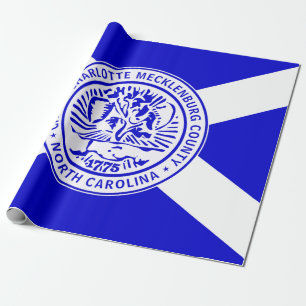 Papel De Regalo Bandera de Charlotte (Carolina del Norte)