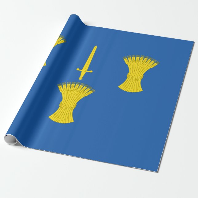 Papel De Regalo Bandera de Cheshire (condado del Reino Unido) (Desenrollado)