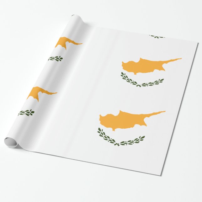 Papel De Regalo Bandera de Chipre (Desenrollado)