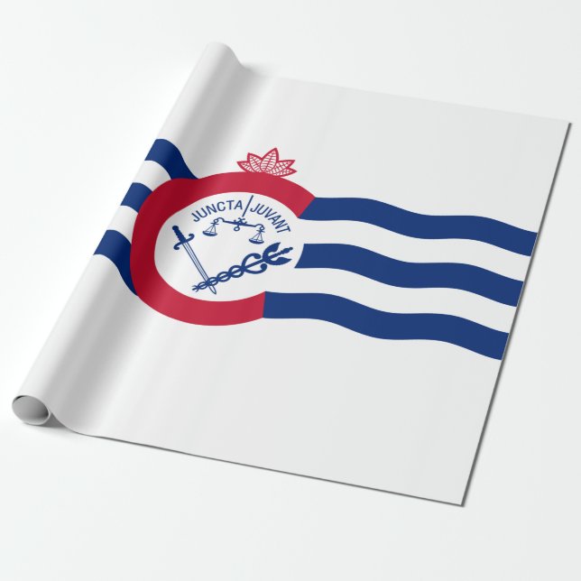 Papel De Regalo Bandera de Cincinnati (Ohio) (Desenrollado)