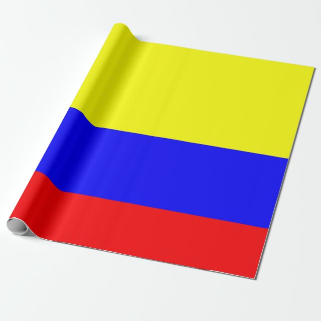 Papel De Regalo Bandera de Colombia (Desenrollado)