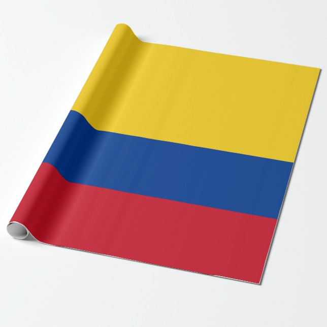 Papel De Regalo Bandera de Colombia (Desenrollado)