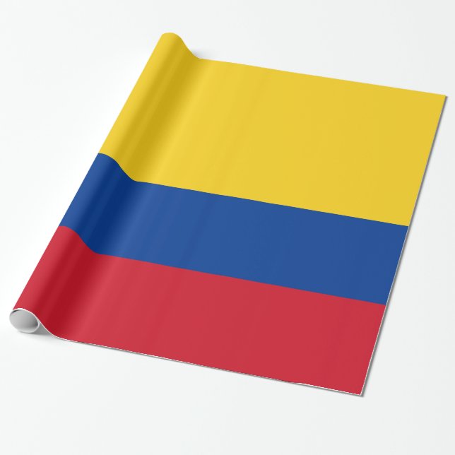 Papel De Regalo Bandera de Colombia - Bandera De Colombia (Desenrollado)