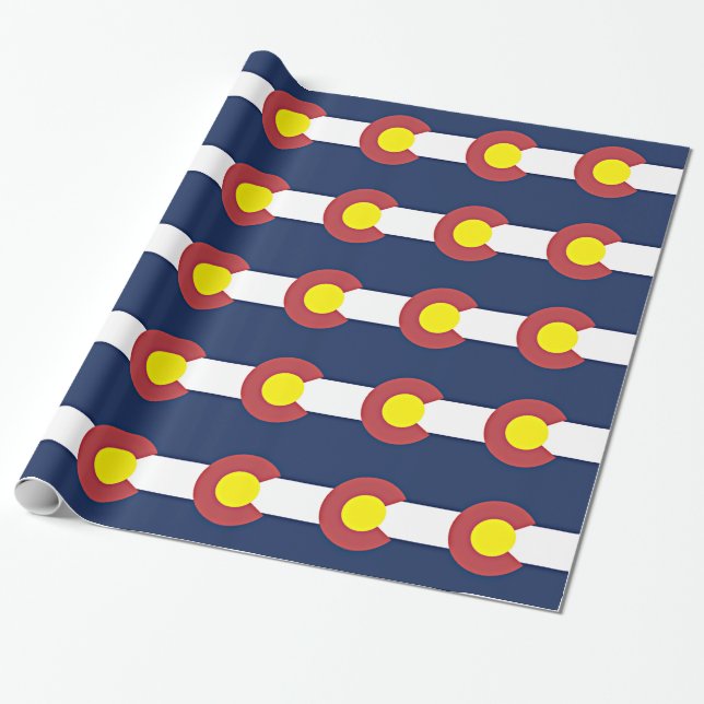 Papel De Regalo Bandera de Colorado (Desenrollado)