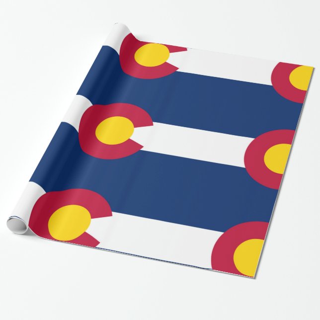 Papel De Regalo Bandera de Colorado (Desenrollado)