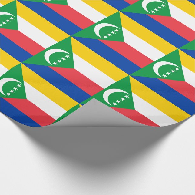 Papel De Regalo Bandera de Comoras (Esquina)