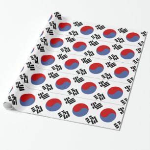 Papel De Regalo Bandera de Corea del Sur