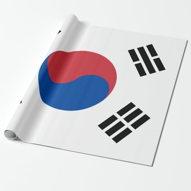 Papel De Regalo Bandera de Corea del Sur (ROK) (Desenrollado)