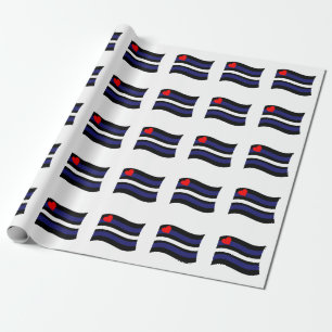 PAPEL DE REGALO BANDERA DE CUERO ONDEANDO